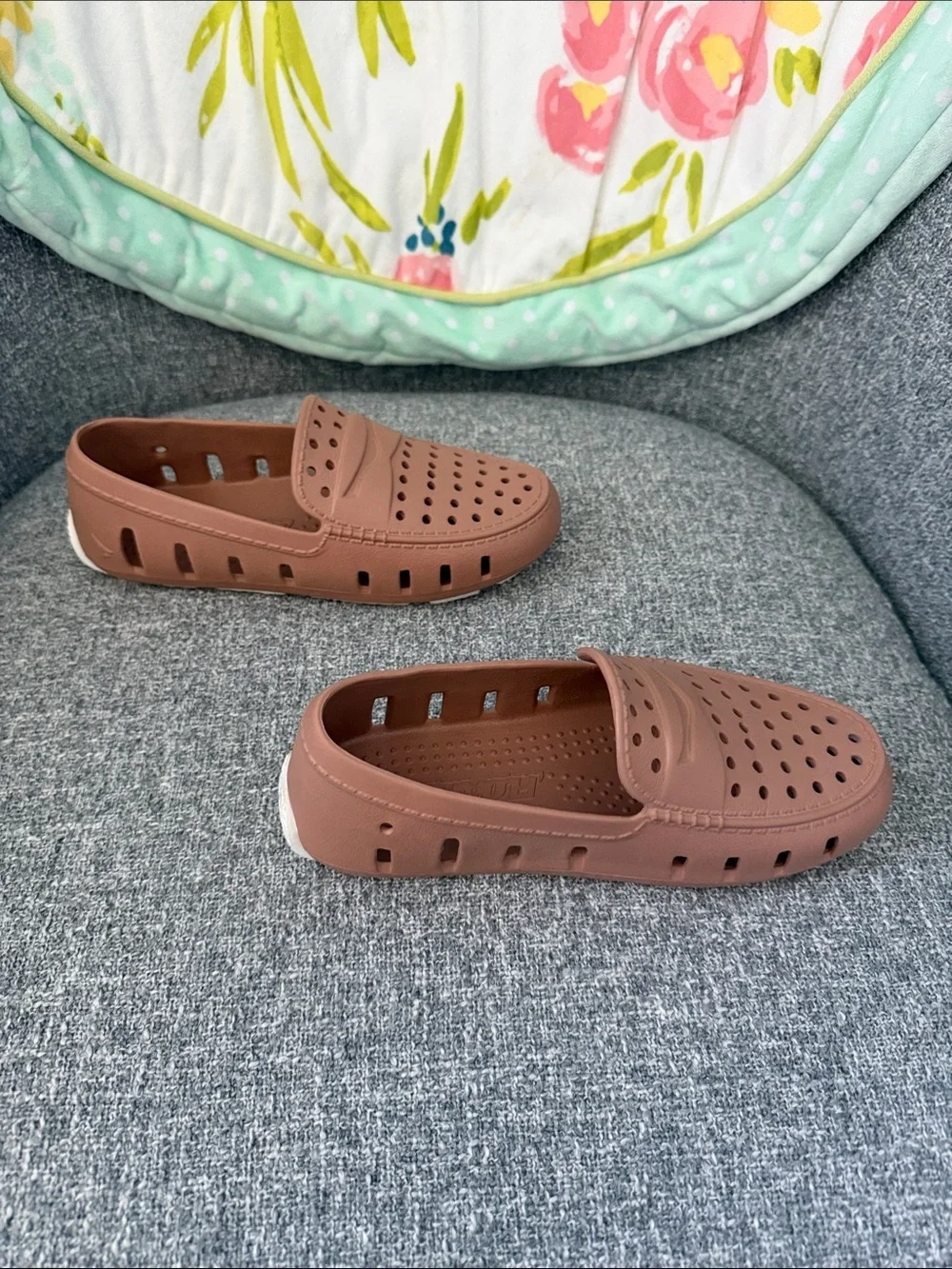 Boys Floafers Ventilated Casual Slip-On Shoes - Brown. Worn once.